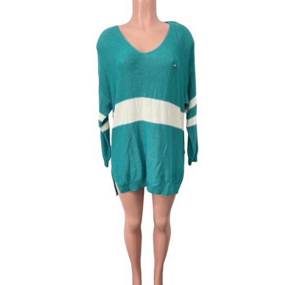 NWT Southern Shirt Varsity Style Sweater Size MEDIUM Baltic Teal